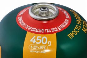 Одноразовый газовый баллон GAS STANDARD, 450 гр. TBR-450